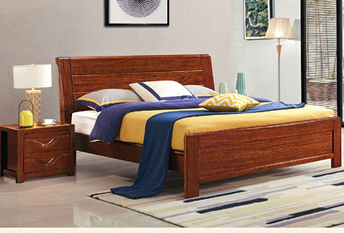 欧雅轩18大床紫金胡桃