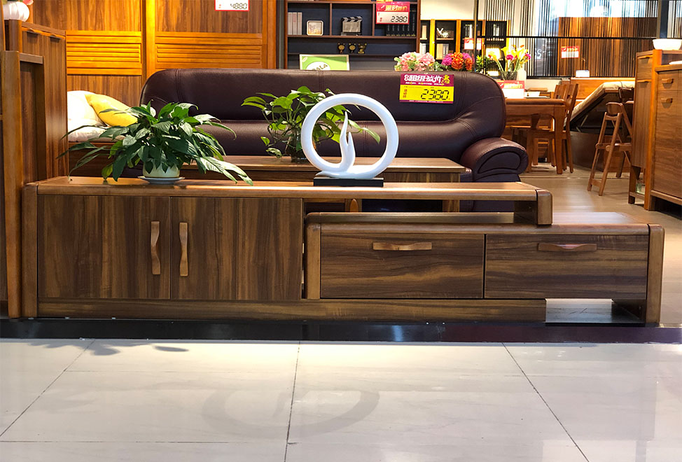 【柚乐居】 伸缩地柜(限一套)1900x400x450