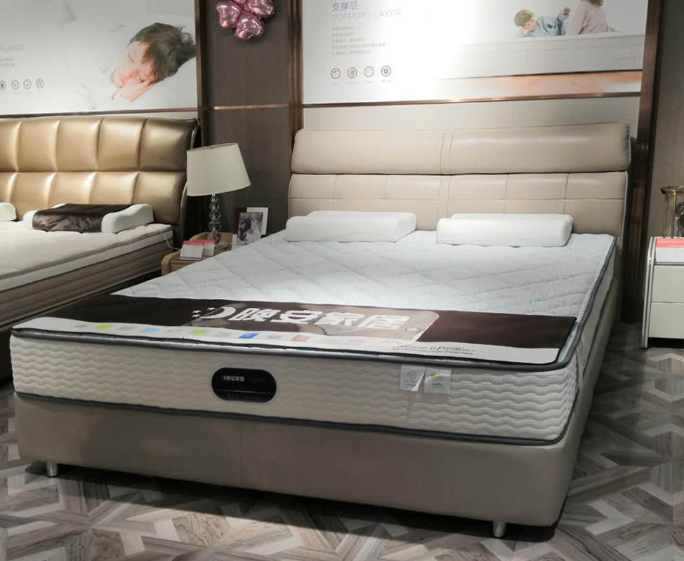 【晚安】 实木真皮床架(1.8×2m)