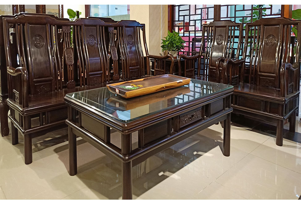 黑檀木明式沙发五件套